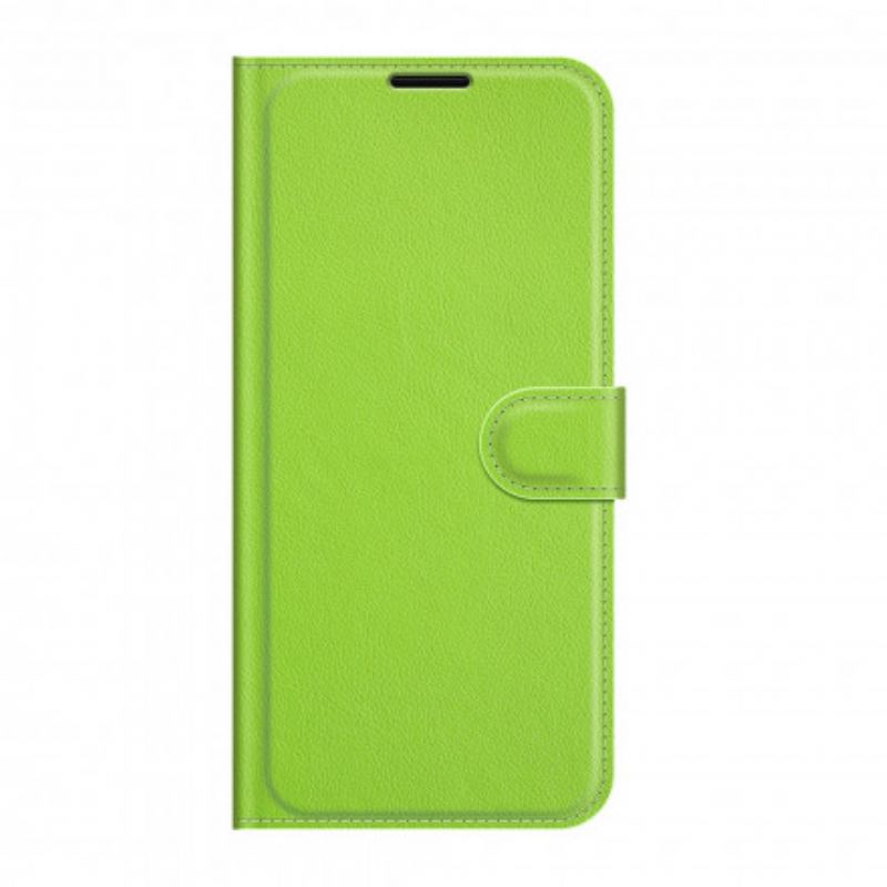 Fliptok / Bőrtok Oppo A54 5G / A74 5G Klasszikus Licsi Műbőr