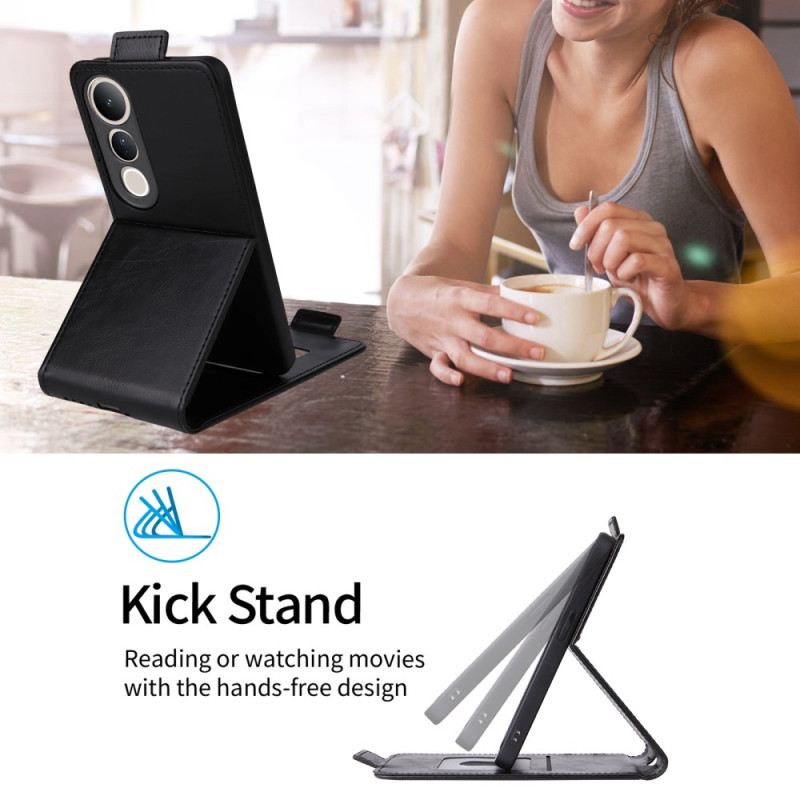 Bőrtok Vivo V50 Lite 5g Függőleges Fedéldizájn