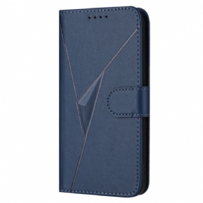 Bőrtok Vivo V50 Lite 5g Háromszögminta