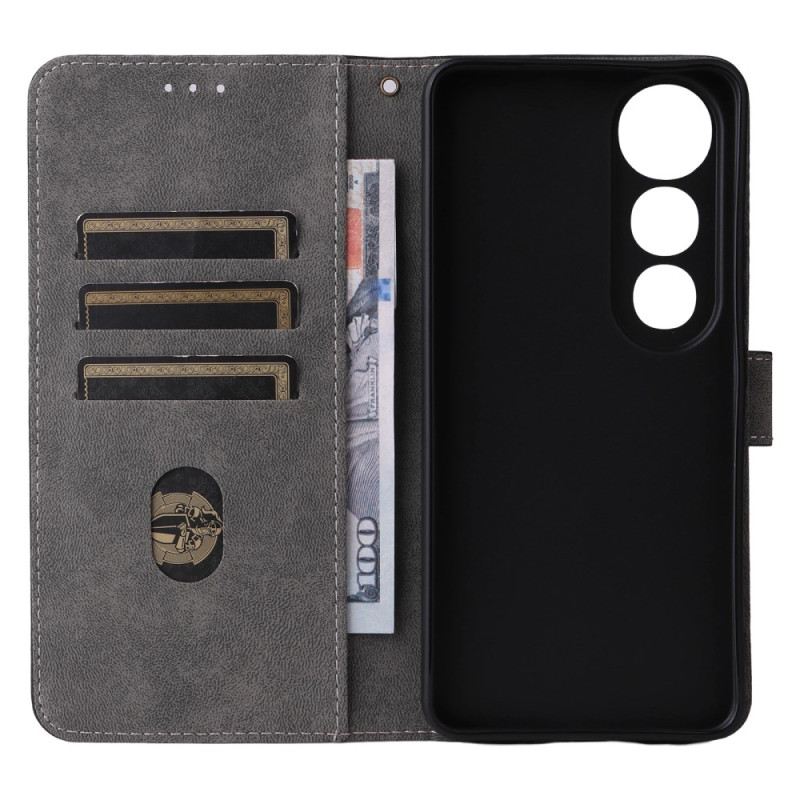 Bőrtok Vivo V50 Lite 5g Rfid-védelem Nyakpánttal