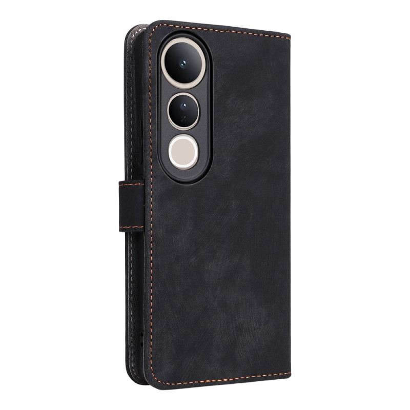 Bőrtok Vivo V50 Lite 5g Rfid-védelem Nyakpánttal