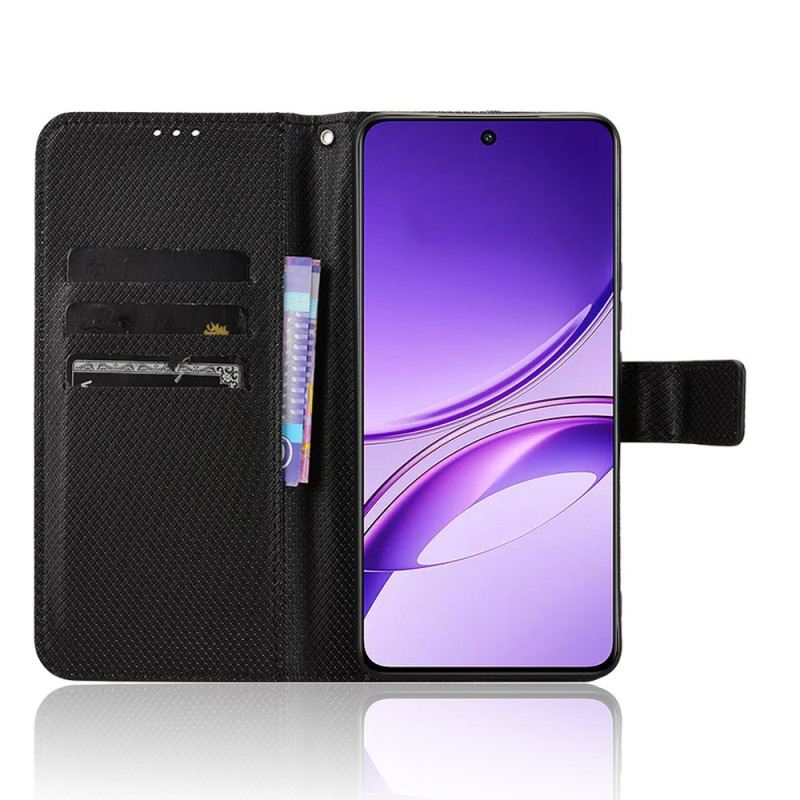 Bőrtok Vivo V50 Lite 5g Rombusz Textúra