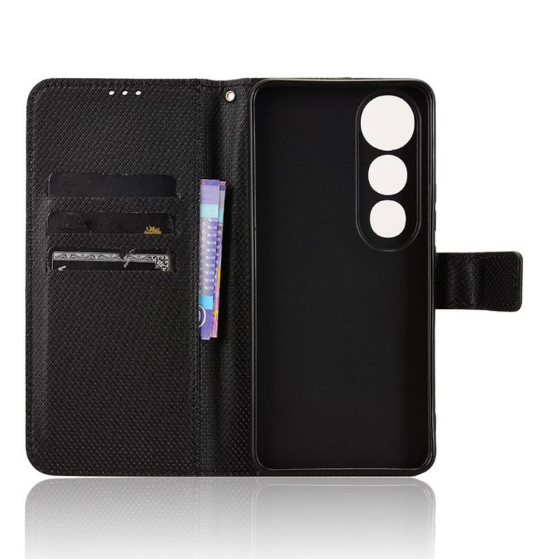 Bőrtok Vivo V50 Lite 5g Rombusz Textúra