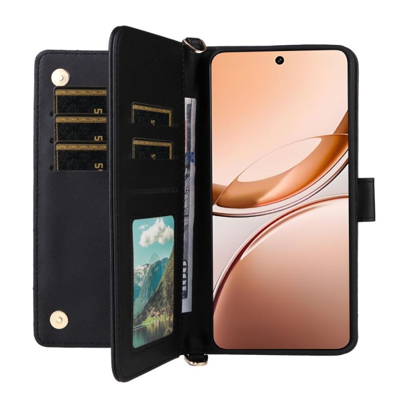 Bőrtok Vivo V50 Lite 5g Steppelt Nyakpánttal És Vállpánttal