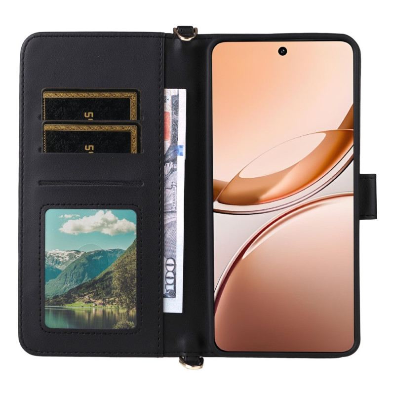 Bőrtok Vivo V50 Lite 5g Steppelt Nyakpánttal És Vállpánttal