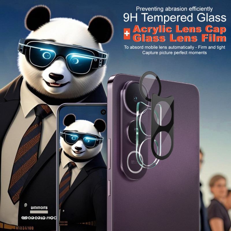 Edzett Üveg Lencsevédő Vivo V50 Lite 5g Készülékhez (fekete Változat)