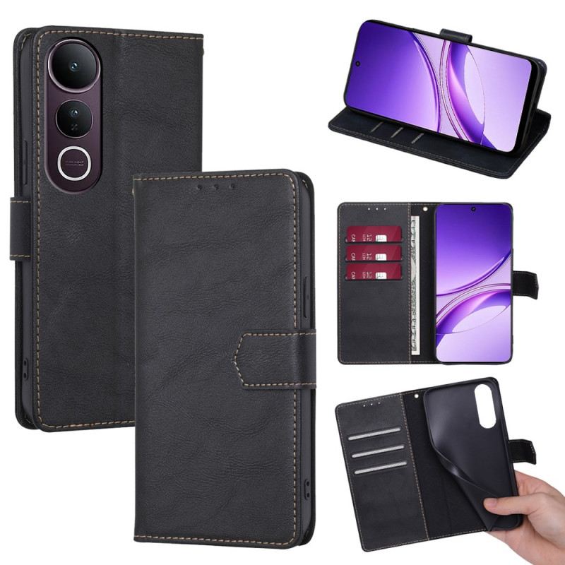 Fliptok Vivo V50 Lite 5g Rfid Blokkoló Bőrhatású