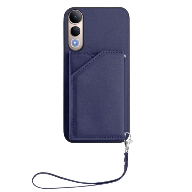 Kinyitható Bőrtok Vivo V50 Lite 5g Kártyatartó És Nyakpánt