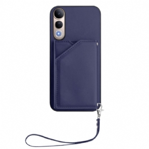 Kinyitható Bőrtok Vivo V50 Lite 5g Kártyatartó És Nyakpánt