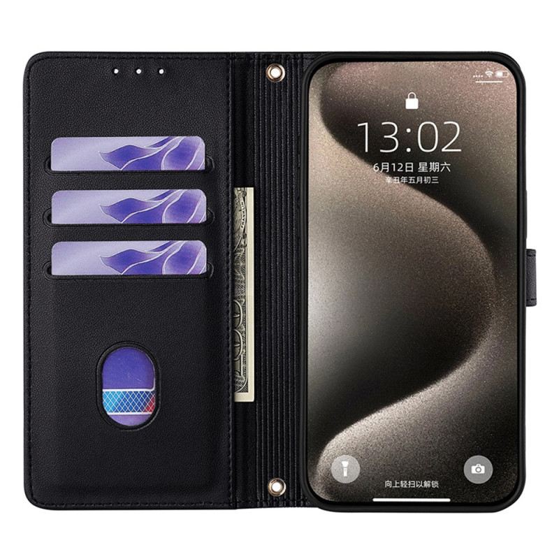 Kinyitható Tokok Vivo V50 Lite 5g Flitterek Lánccal