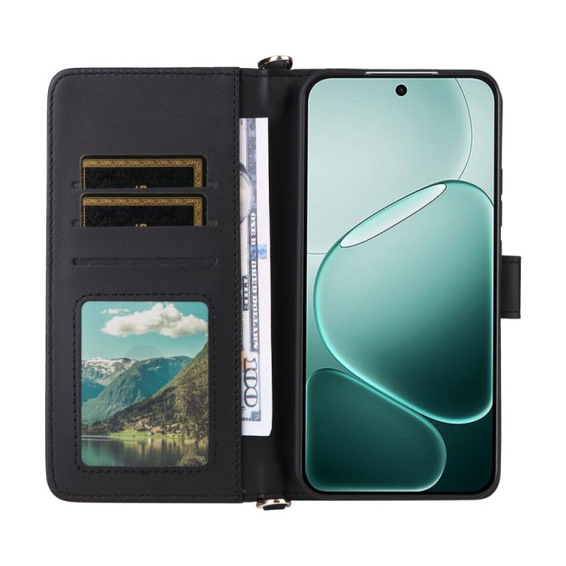 Kinyitható Tokok Vivo V50 Lite 5g Steppelt Vállpánttal És Nyakpánttal