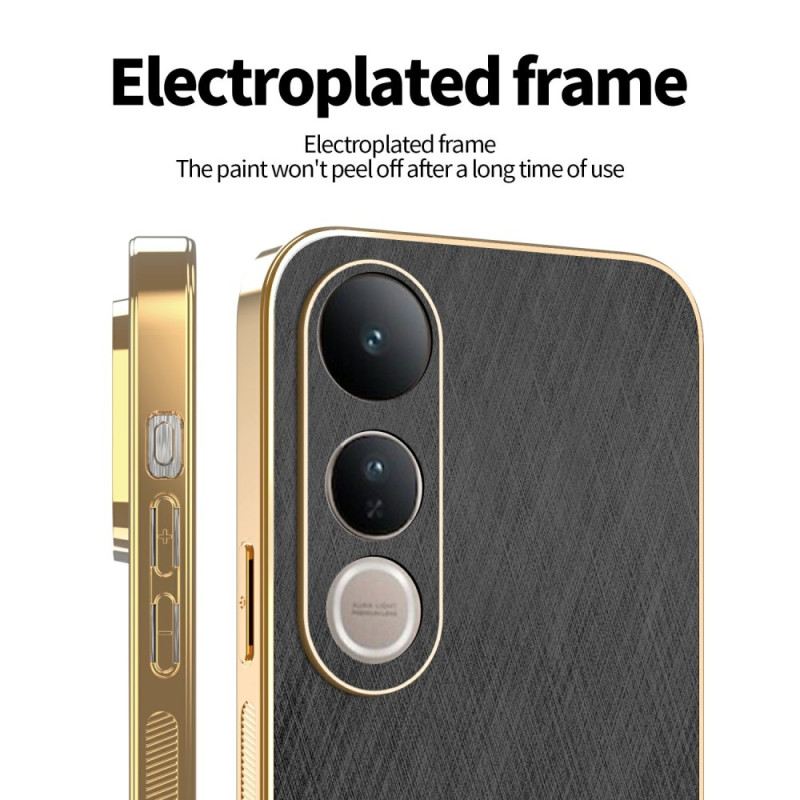 Mobiltelefon Tokok Vivo V50 Lite 5g Texturált Selyem