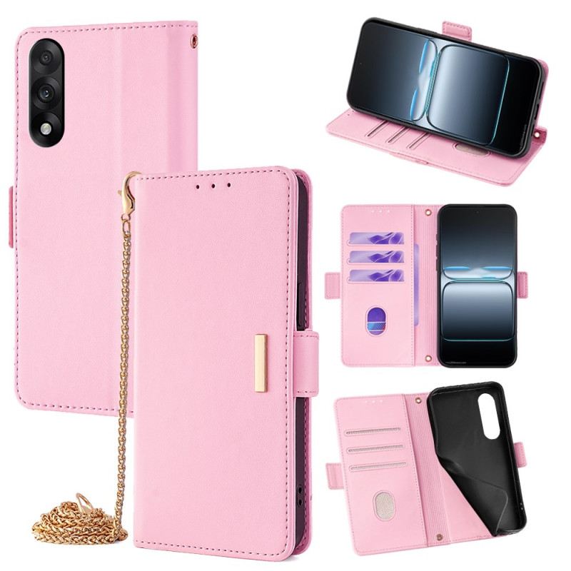 Bőrtok Oneplus Nord 5 Arany Csat És Nyakpánt