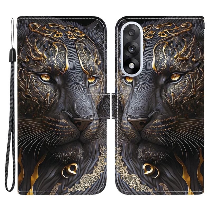 Bőrtok Oneplus Nord 5 Arany Oroszlán