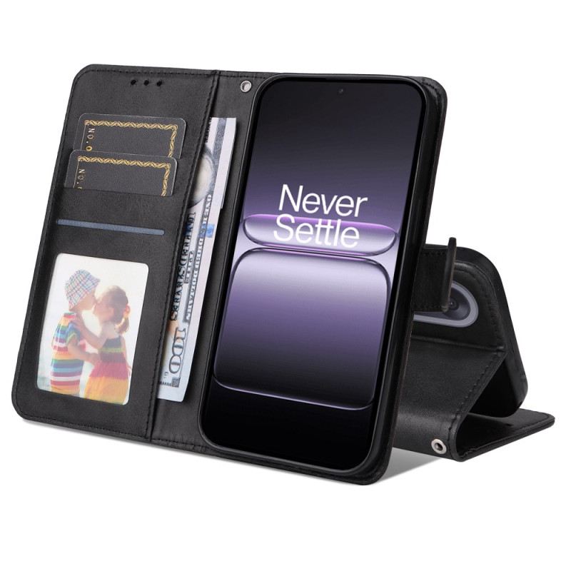 Bőrtok Oneplus Nord 5 Bőrhatású Pánttal