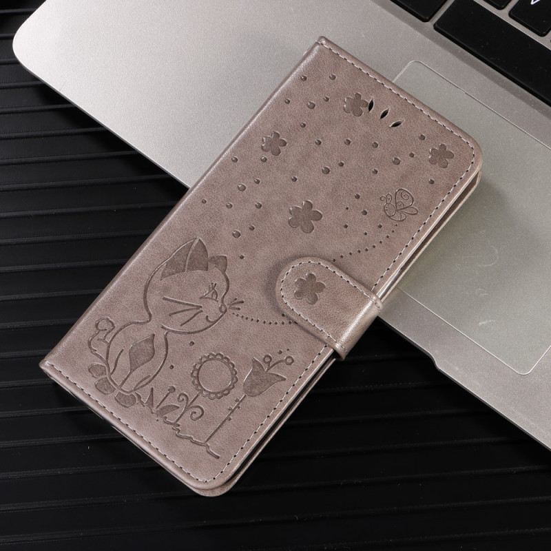 Bőrtok Oneplus Nord 5 Macska És Méh