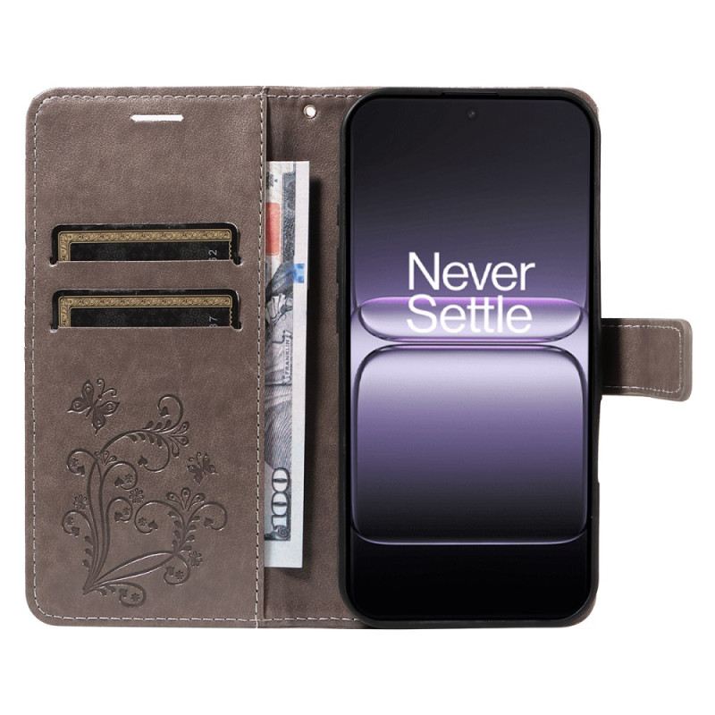 Bőrtok Oneplus Nord 5 Nagy Pillangók