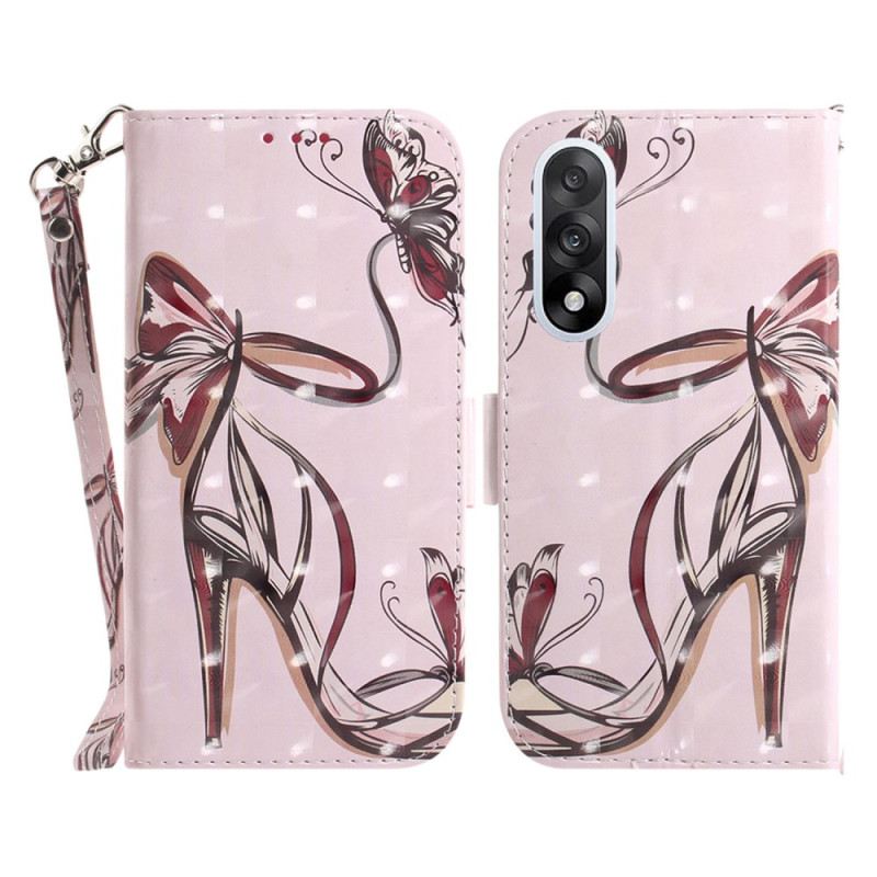 Bőrtok Oneplus Nord 5 Pántos Magassarkú