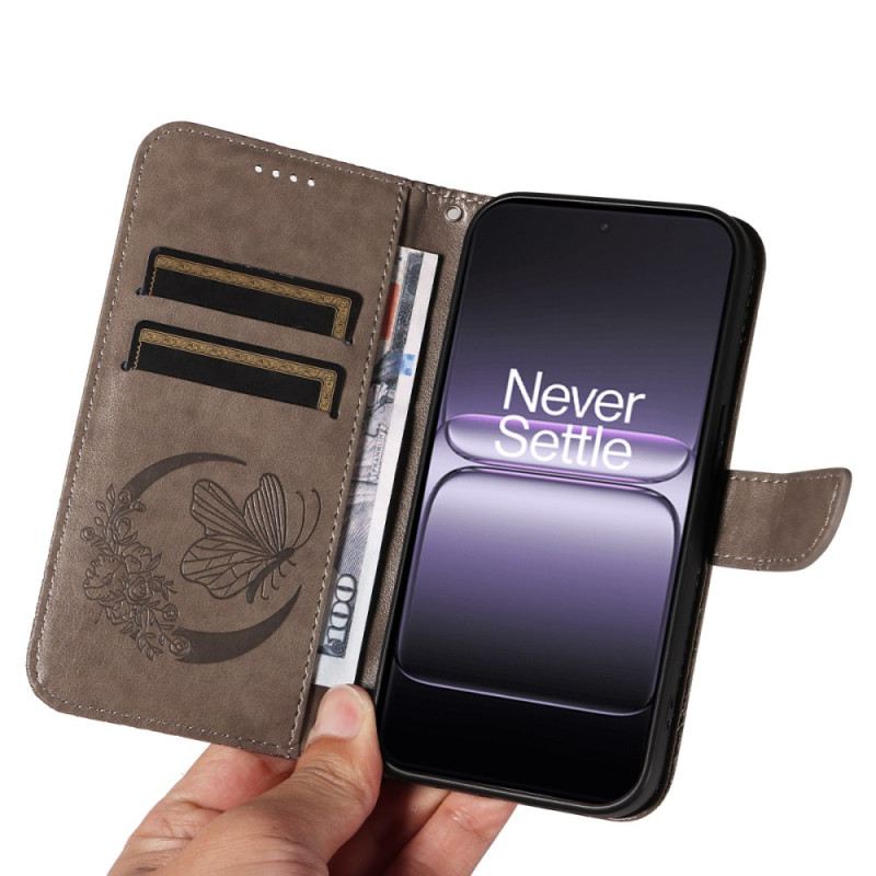 Bőrtok Oneplus Nord 5 Pillangóminta