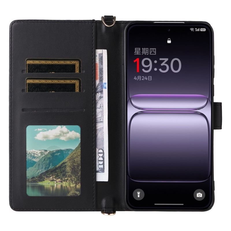 Bőrtok Oneplus Nord 5 Steppelt Vállpánttal