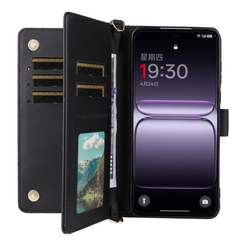 Bőrtok Oneplus Nord 5 Steppelt Vállpánttal