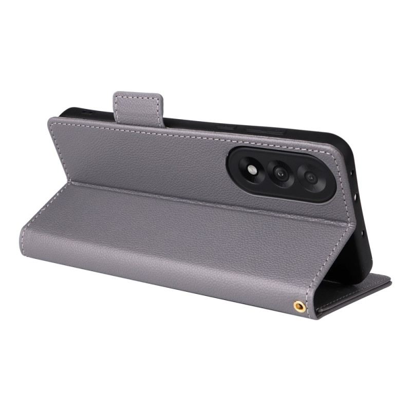 Bőrtok Oneplus Nord 5 Texturált Pánttal