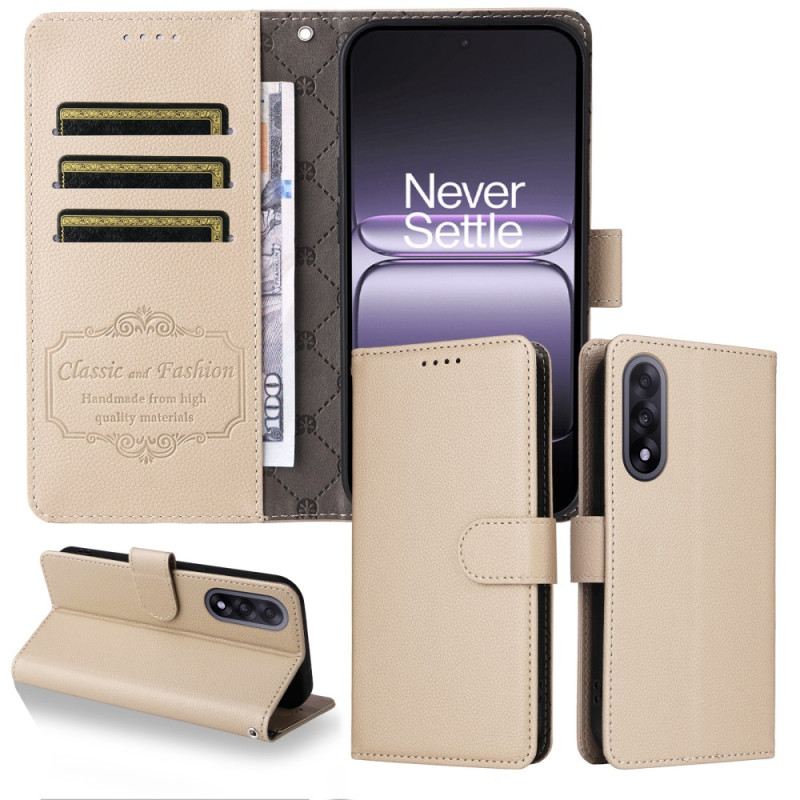 Kinyitható Bőrtok Oneplus Nord 5 Bőrhatású