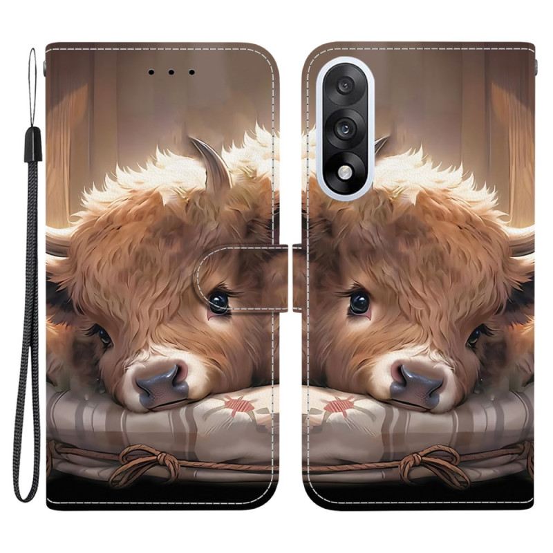 Kinyitható Bőrtok Oneplus Nord 5 Borjú