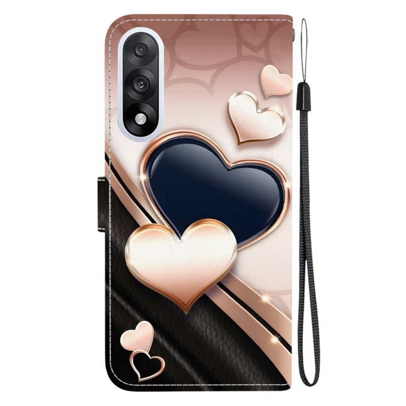 Kinyitható Bőrtok Oneplus Nord 5 Két Szív