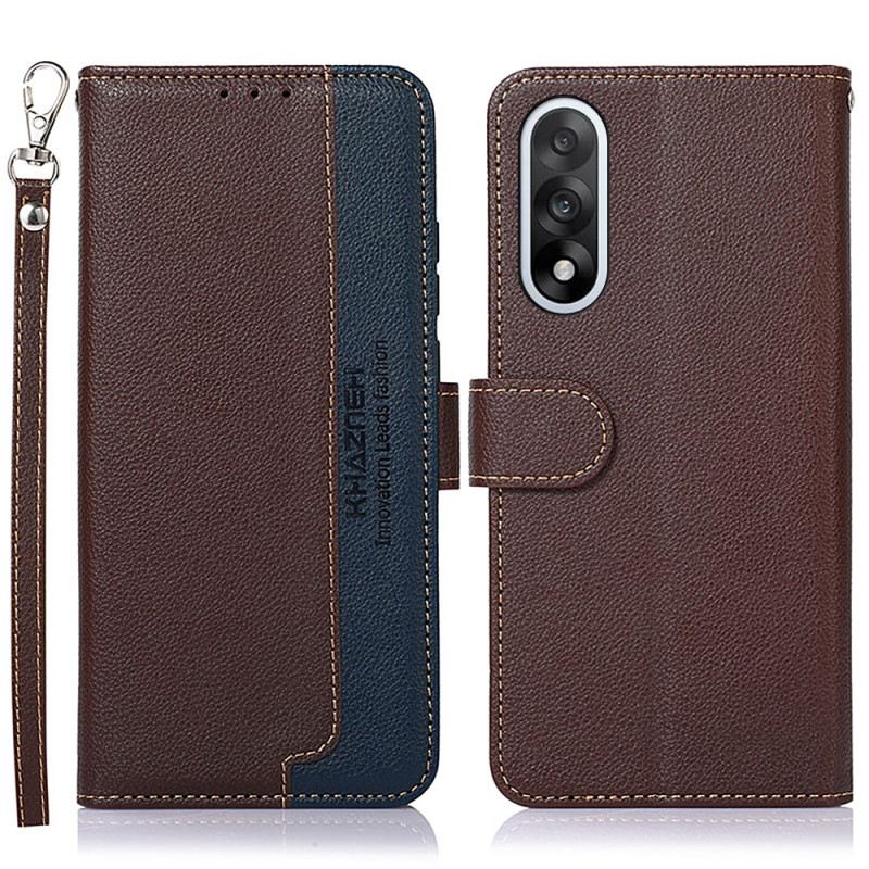 Kinyitható Bőrtok Oneplus Nord 5 Khazneh Kéttónusú