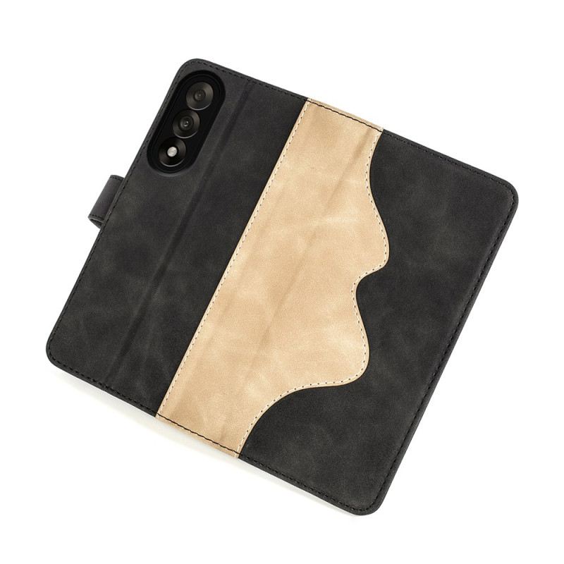 Kinyitható Tokok Oneplus Nord 5 Kéttónusú Hullámos