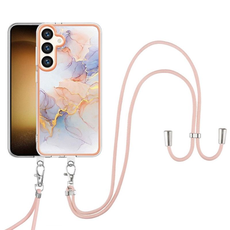 Telefontok Samsung Galaxy S24 Plus 5g Zsinóros Tejút Fehér Márvány