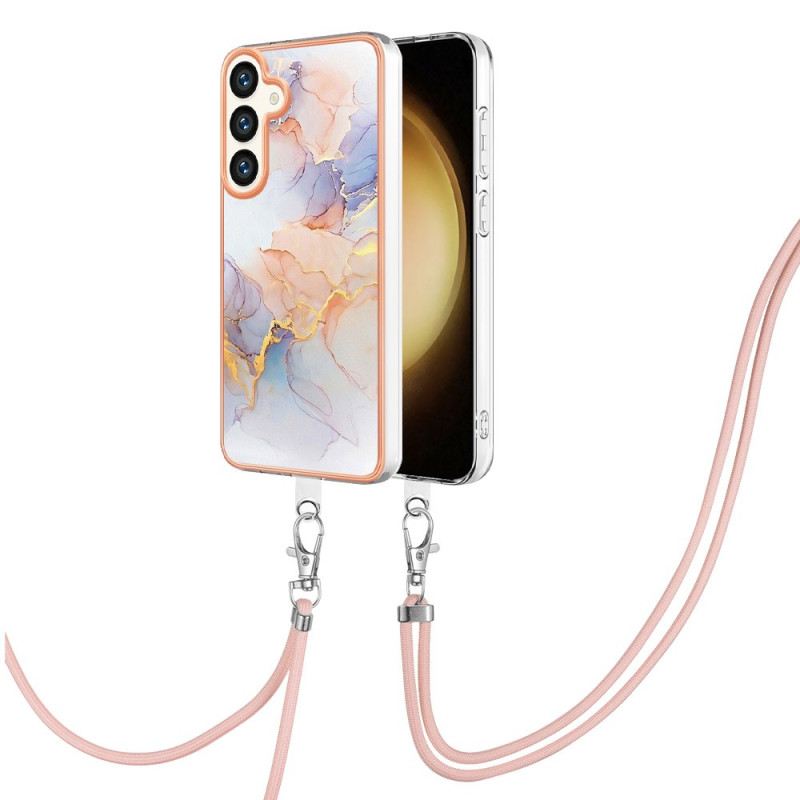 Telefontok Samsung Galaxy S24 Plus 5g Zsinóros Tejút Fehér Márvány