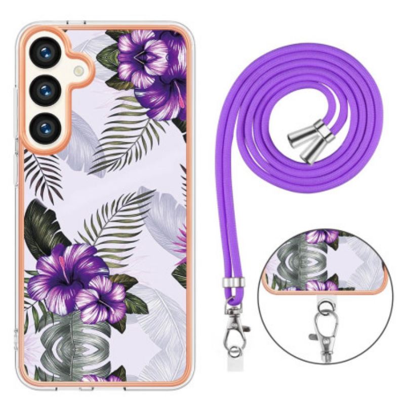 Tok Samsung Galaxy S24 Plus 5g Lila Virágzsinór