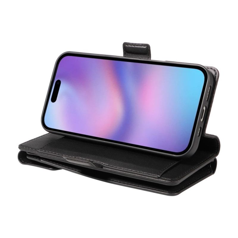 Fliptok iPhone 17 Több Kártyatartó Rekesszel És Csuklópánttal