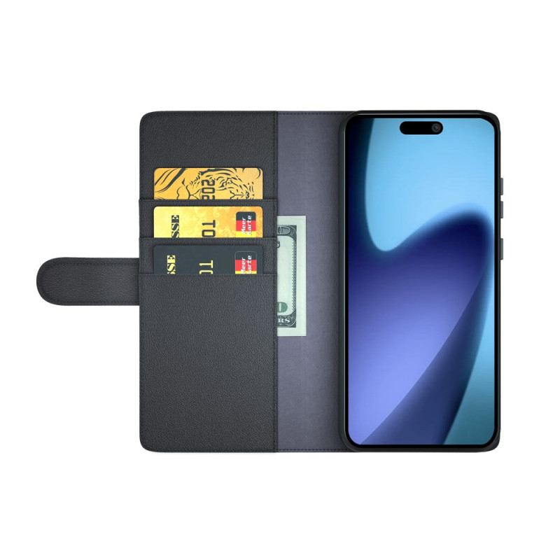 Fliptok iPhone 17 Valódi Bőr Pénztárca