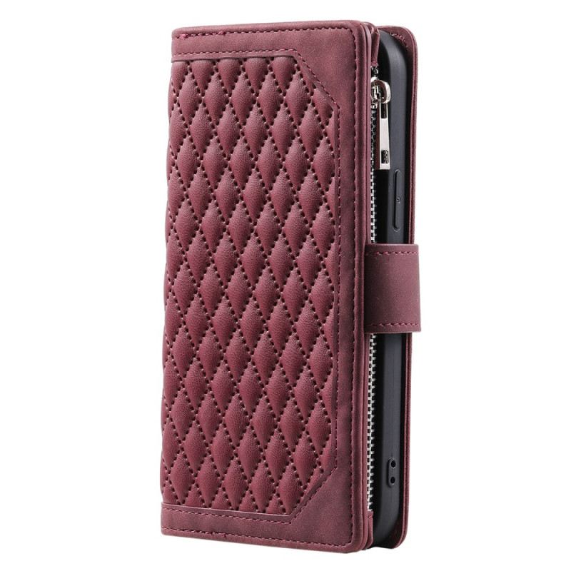 Kinyitható Bőrtok iPhone 17 Prémium Steppelt