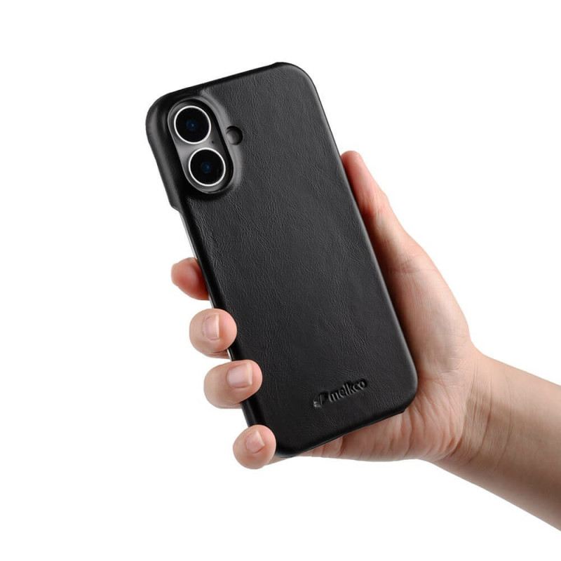 Mobiltelefon Tokok iPhone 17 Magsafe Kompatibilis Viaszos Bőr