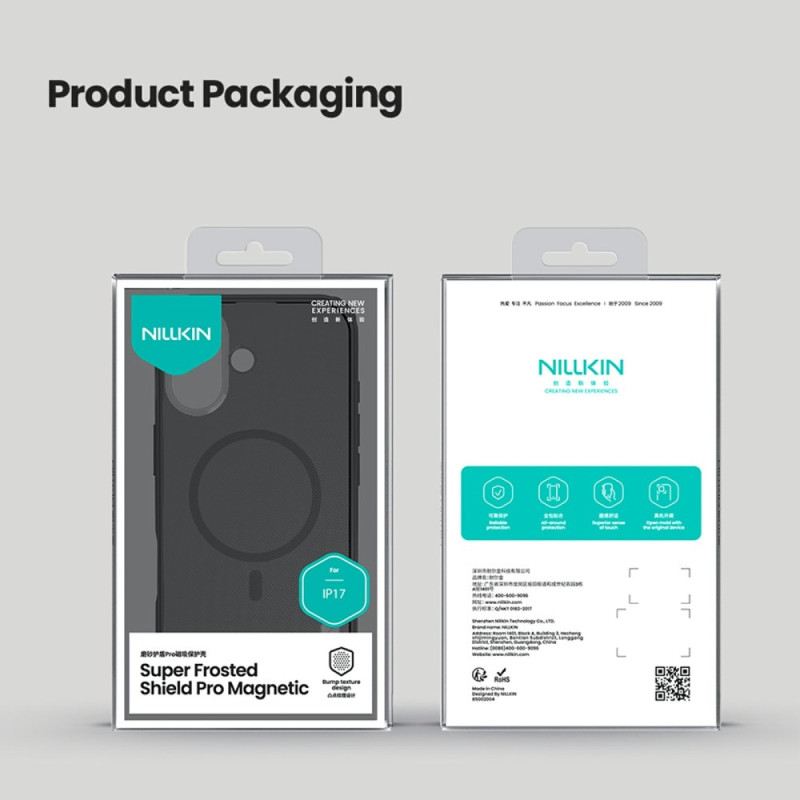 Telefontok iPhone 17 Nillkin Frosted Shield Pro-val Kompatibilis Magsafe