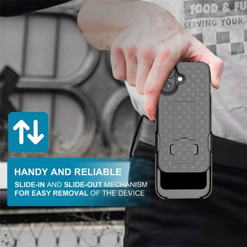 Tok iPhone 17 Csúszó Kihajtható Állvánnyal És Csipesszel
