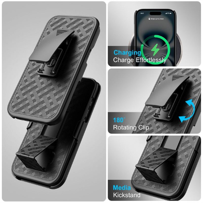 Tok iPhone 17 Csúszó Kihajtható Állvánnyal És Csipesszel