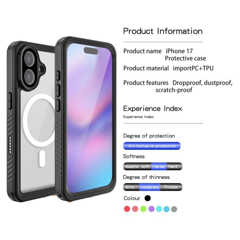 Tok iPhone 17 Kompatibilis A Magsafe Waterproof Fs/fm Sorozat Redpepper Termékkel