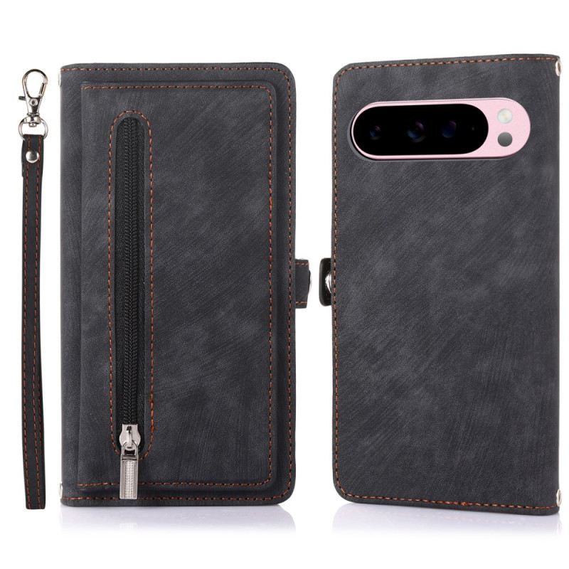 Bőrtok Google Pixel 10 Pro Xl Velúr Hatású Pénztárca