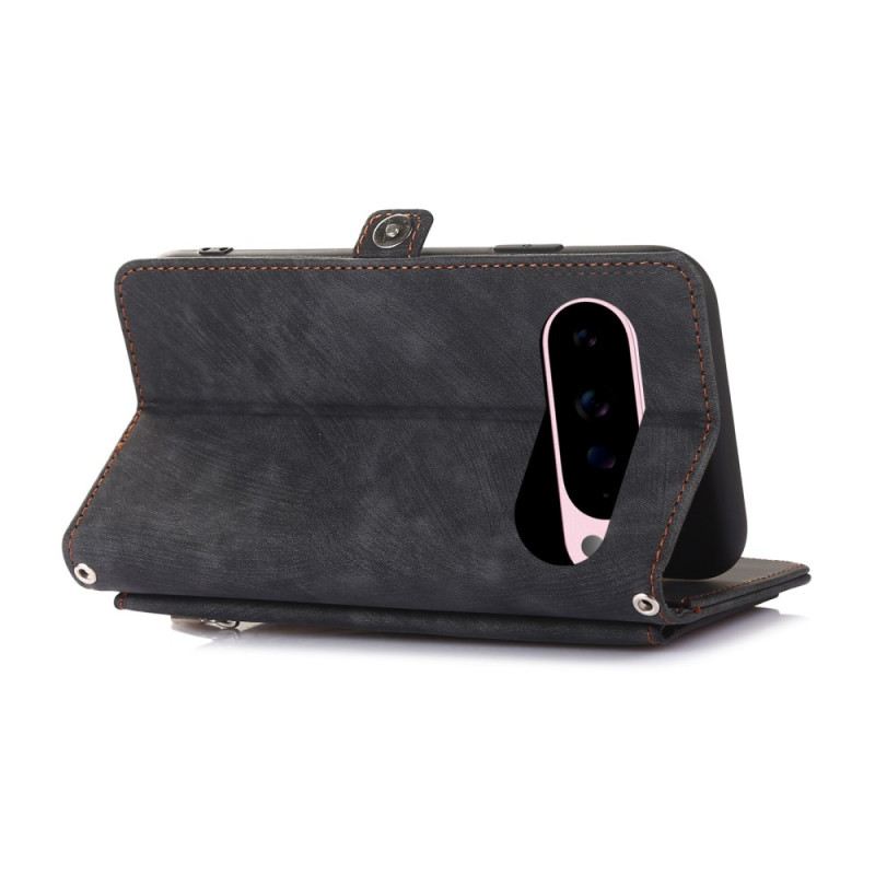 Bőrtok Google Pixel 10 Pro Xl Velúr Hatású Pénztárca