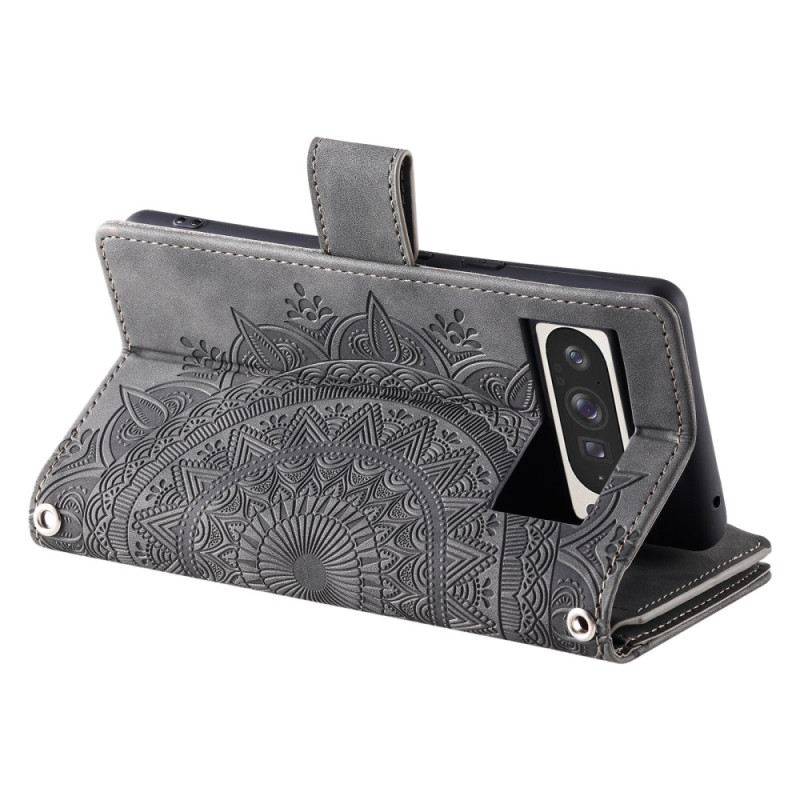 Fliptok Google Pixel 10 Pro Xl Mandala Szarvasbőr Hatású Pénztárca