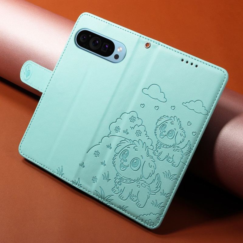 Fliptok Google Pixel 10 Pro Xl Rfid-blokkoló És Kutyamintás