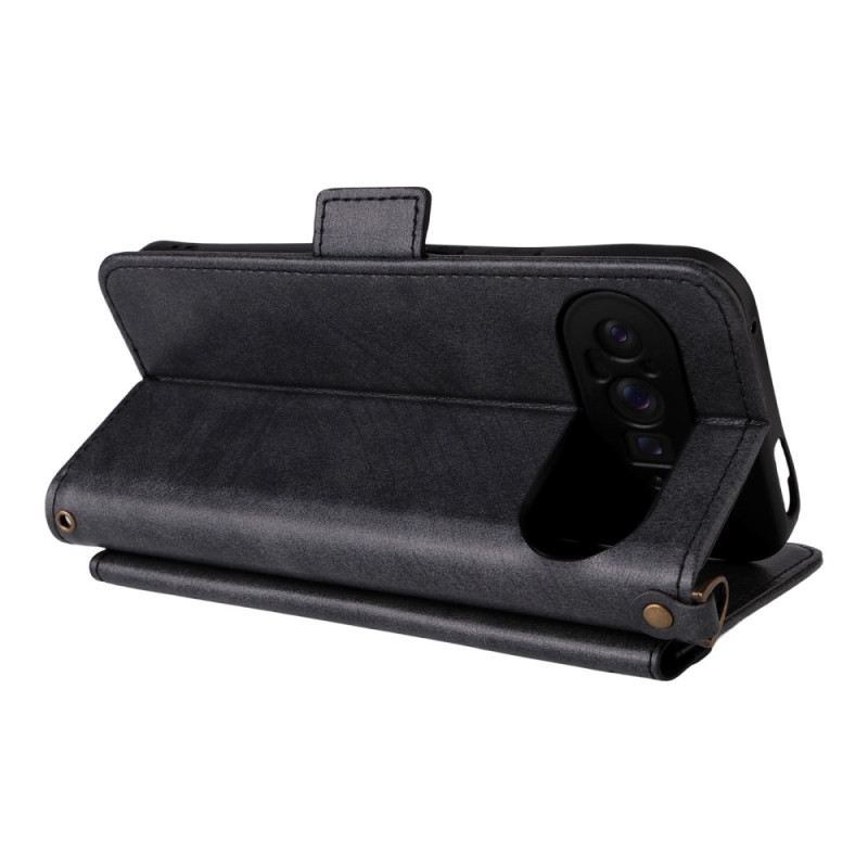 Kinyitható Tokok Google Pixel 10 Pro Xl Vintage Vállpánttal