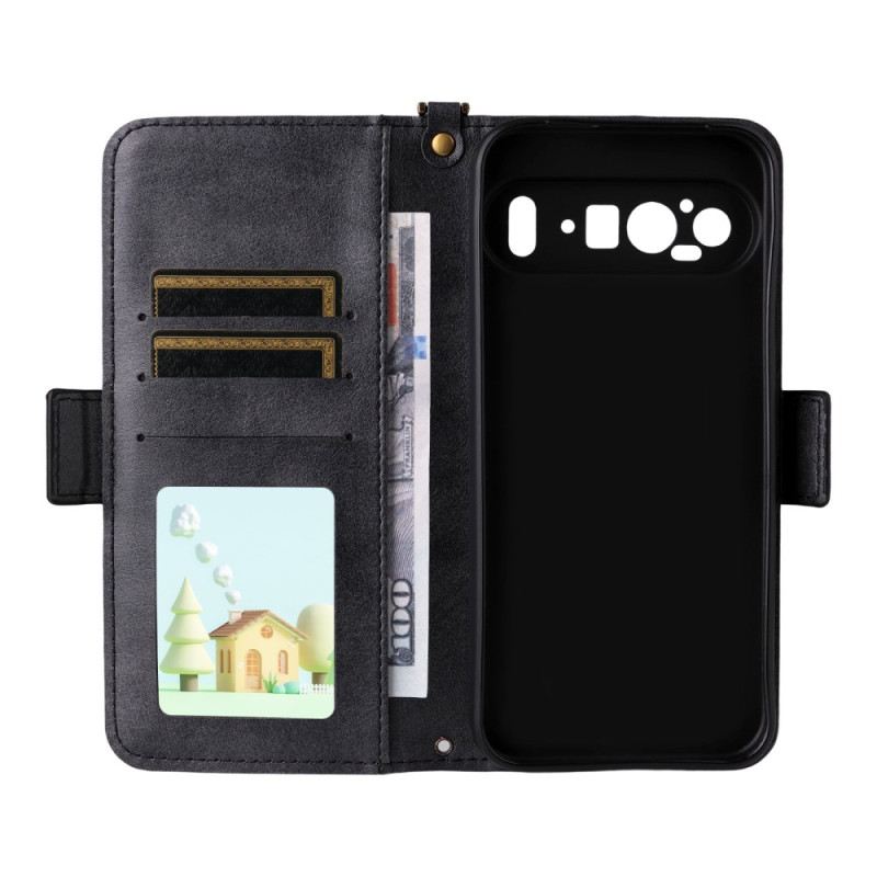 Kinyitható Tokok Google Pixel 10 Pro Xl Vintage Vállpánttal