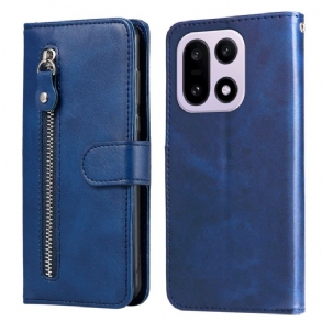 Bőrtok Oneplus 15 Cipzáras Zseb