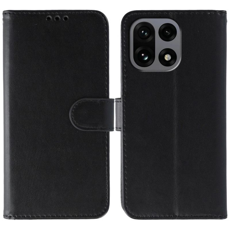 Bőrtok Oneplus 15 Egyszínű Műbőr